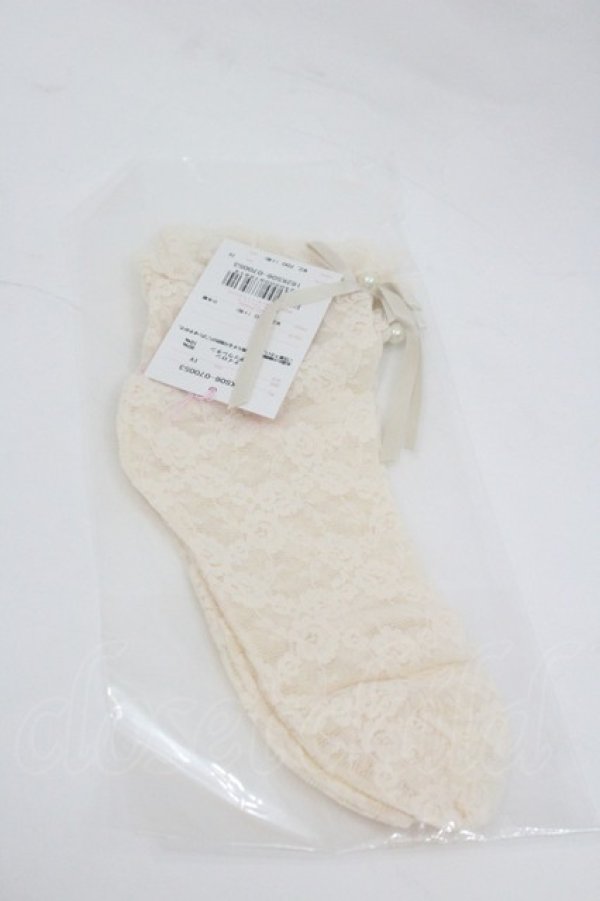 画像1: Angelic Pretty / プティガーデンクルー丈ソックス  生成り I-26-01-04-101-AP-ZA-SA-ZI (1)