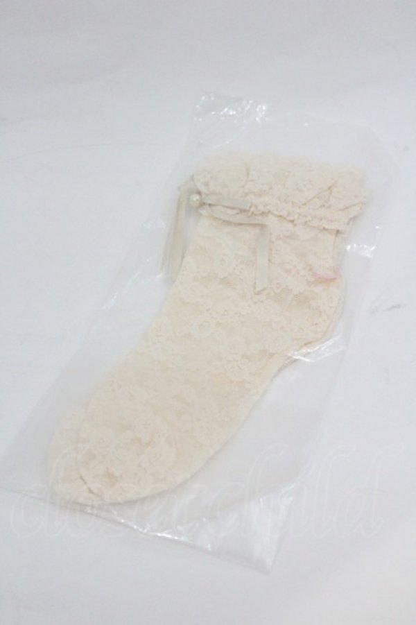 画像2: Angelic Pretty / プティガーデンクルー丈ソックス  生成り I-26-01-04-101-AP-ZA-SA-ZI (2)