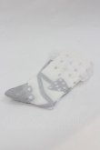 画像2: Angelic Pretty / ドットクリームクルー丈ソックス  シルバー I-26-01-04-102-AP-ZA-SA-ZI (2)