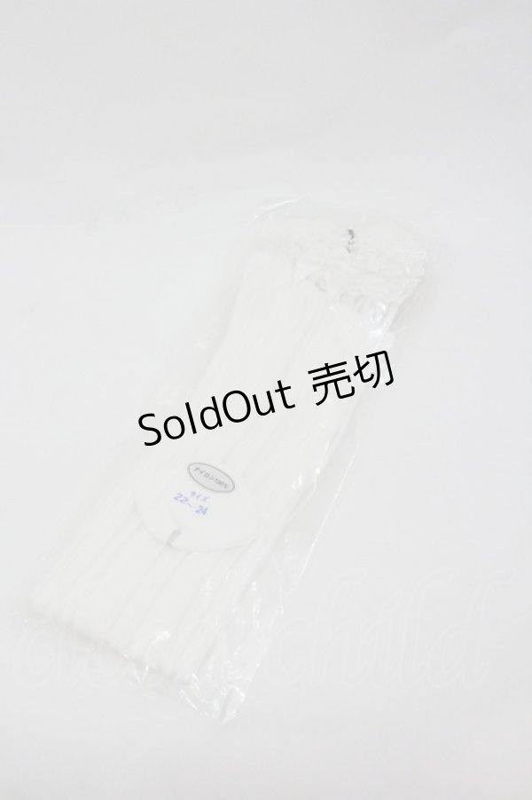 画像2: ALICE and the PIRATES / A/Pストライプシースルーオーバーニーソックス  白 I-26-01-04-124-PA-ZA-SA-ZI (2)