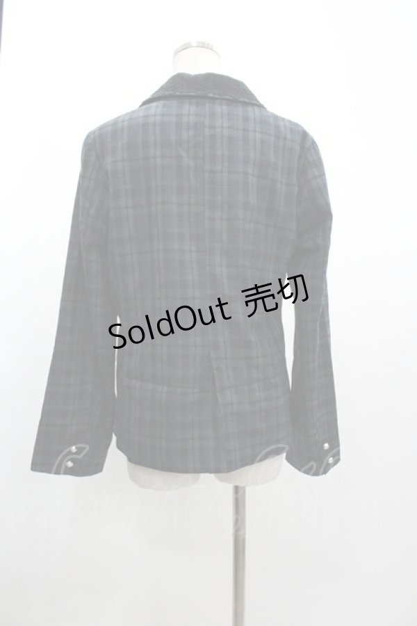 画像2: axes femme POETIQUE / Ｗレースアップテーラージャケット M グリーン I-26-01-04-022-AX-JA-TE-ZI (2)