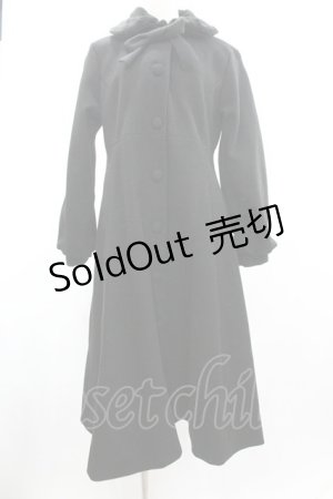 画像: m petit by misako / AM*リボンコート L 黒 I-26-01-04-023-LO-CO-SA-ZI