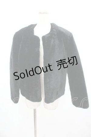 画像: WONDERFUL WORLD / フェイクファージャケット  黒 I-26-01-04-025-LO-JA-SA-ZI