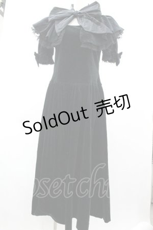 画像: WONDERFUL WORLD / 別珍ドレス  黒 I-26-01-04-032-LO-SK-SA-ZI