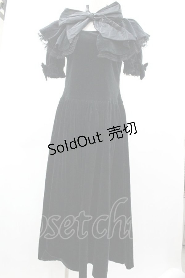 画像1: WONDERFUL WORLD / 別珍ドレス  黒 I-26-01-04-032-LO-SK-SA-ZI (1)