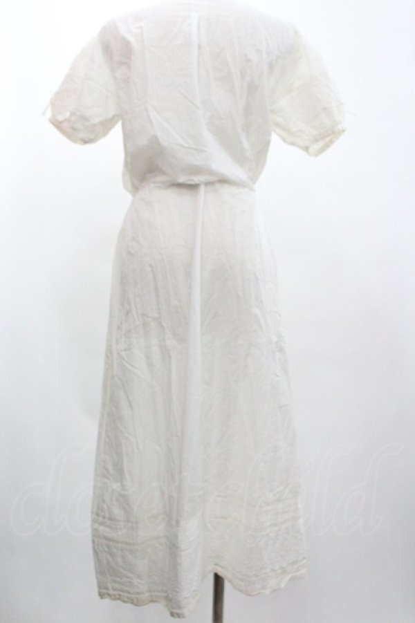 画像3: PINK HOUSE / レース襟はしごリボン袖ワンピース  白 I-26-01-04-034-LO-OP-SA-ZI (3)