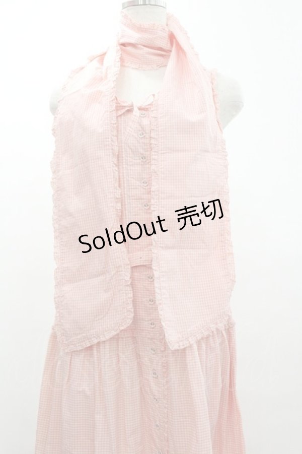 画像3: PINK HOUSE / ギンガムチェックジャンパースカート  ピンクＸ白チェック I-26-01-04-035-LO-OP-SA-ZI (3)