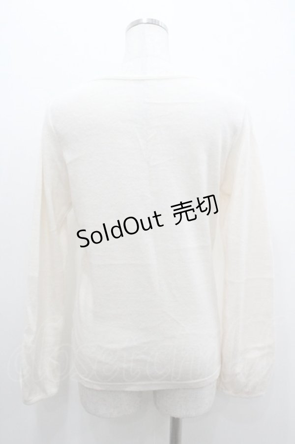 画像2: axes femme / 薔薇レースニットトップス M オフ I-26-01-06-005-AX-TO-TE-ZI (2)