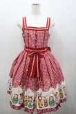 画像1: metamorphose / Nostalgic Matryoshka Doll切替ジャンパースカート  赤 I-26-01-06-046-ME-OP-SA-ZI (1)