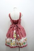 画像2: metamorphose / Nostalgic Matryoshka Doll切替ジャンパースカート  赤 I-26-01-06-046-ME-OP-SA-ZI (2)