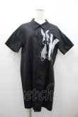 画像1: MILK / ラビットシャツワンピース  黒 I-26-01-06-050-ML-OP-SA-ZI (1)