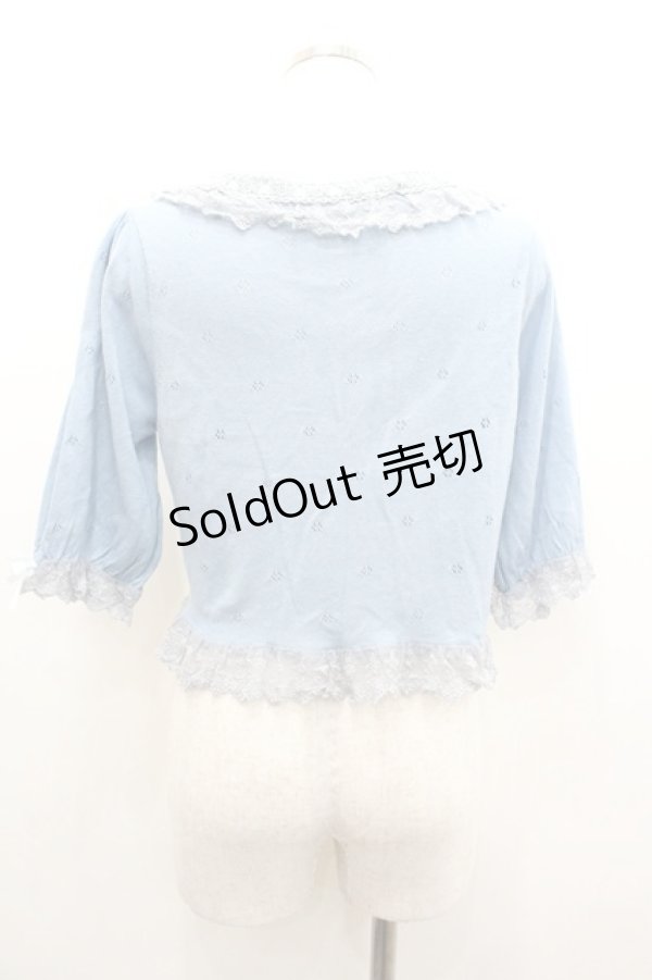 画像2: axes femme / Disneyトランプ刺繍ボレロ M サックス I-26-01-06-006-AX-TO-TE-ZI (2)