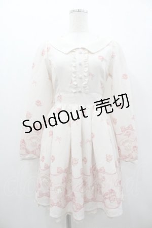画像: LIZ LISA / マイメロディコラボリボンパネル柄Snowワンピース  ピンク I-26-01-06-059-LO-OP-SA-ZI