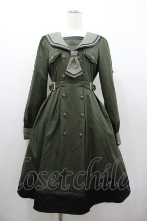 画像: Amavel / Theatreland Guardian セーラーミリタリーワンピース  カーキ I-26-01-06-063-CA-OP-SA-ZI