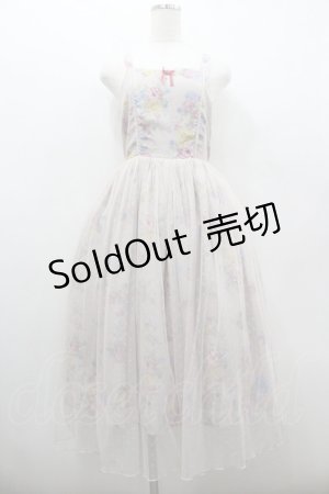 画像: axes femme Kawaii / クラシックブーケ柄ジャンスカ  ピンク I-26-01-06-069-AX-OP-SA-ZI