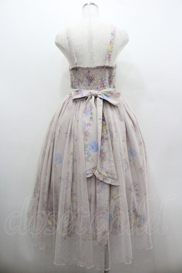 画像2: axes femme kawaii / クラシックブーケ柄ジャンスカ  ピンク I-26-01-06-069-AX-OP-SA-ZI (2)