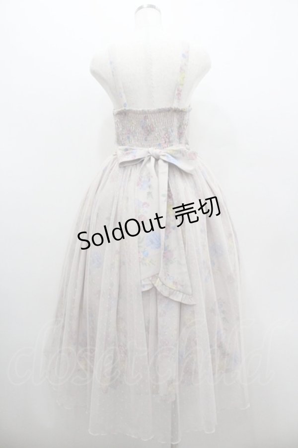 画像2: axes femme Kawaii / クラシックブーケ柄ジャンスカ  ピンク I-26-01-06-069-AX-OP-SA-ZI (2)