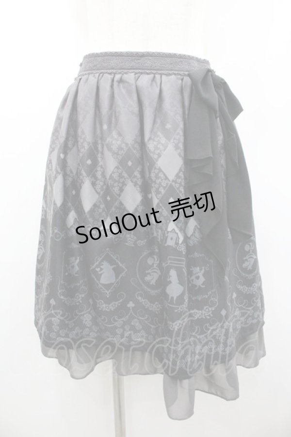 画像1: axes femme POETIQUE / Disney ドリームパネル柄スカート M 黒 I-26-01-06-078-AX-SK-SA-ZI (1)