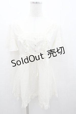 画像: axes femme / フェミニンレースAラインブラウス M 生成り I-26-01-06-010-AX-BL-TE-ZI