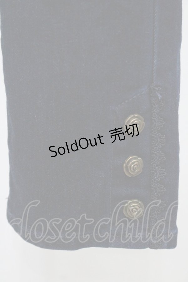 画像5: axes femme / 鳥かご刺繍デニムパギンス L インディゴ I-26-01-06-087-AX-PA-TE-ZI (5)