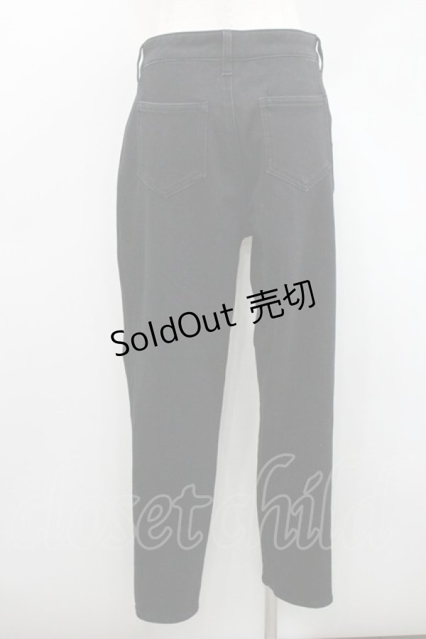 画像2: axes femme / 刺繍デニムパンツ L 黒 I-26-01-06-093-AX-PA-TE-ZI (2)