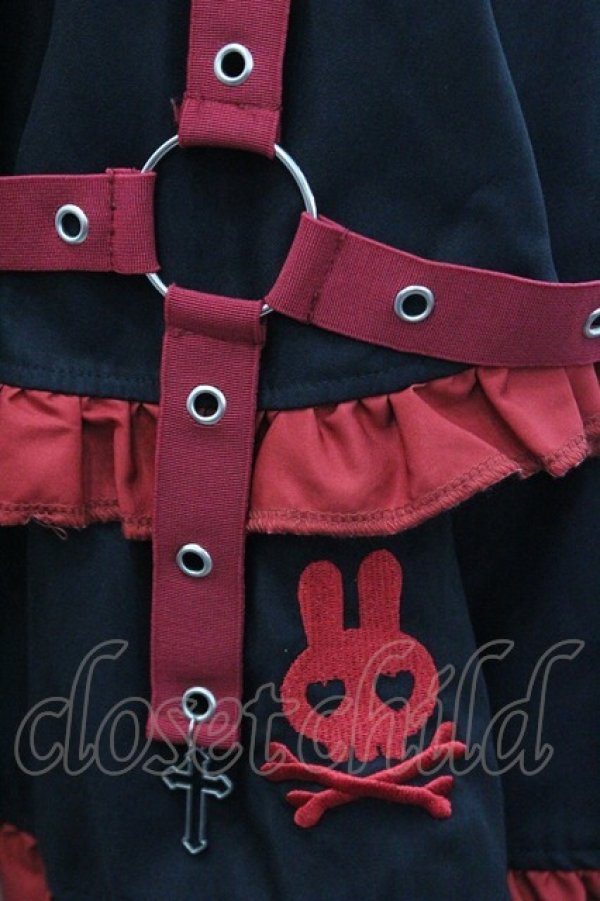 画像3: ACDC RAG / PUNKYバニースカート  黒Ｘ赤 I-26-01-06-099-PU-SK-SA-ZI (3)