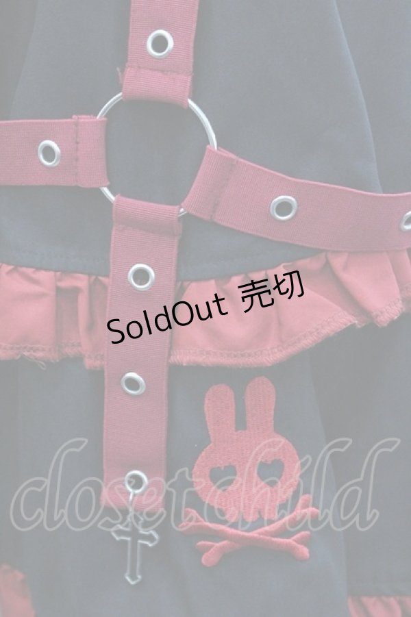 画像3: ACDC RAG / PUNKYバニースカート  黒Ｘ赤 I-26-01-06-099-PU-SK-SA-ZI (3)