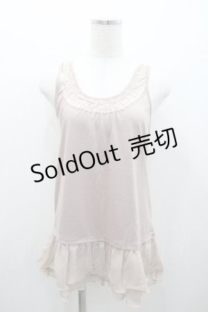 画像: axes femme / 肩透けロングタンク M アワピンク I-26-01-06-013-AX-TO-TE-ZI