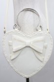 画像2: BABY,THE STARS SHINE BRIGHT / 【難あり】リボンハートバッグ  白 I-26-01-06-105-BA-JA-SA-ZI (2)