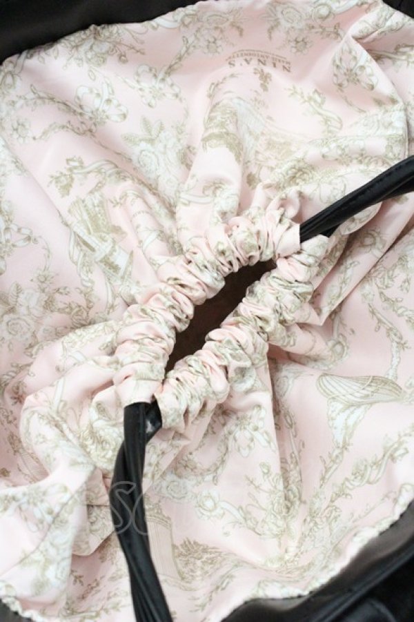 画像4: m petit by misako / AM*NIリボンFバッグ  黒 I-26-01-06-106-LO-BG-SA-ZI (4)