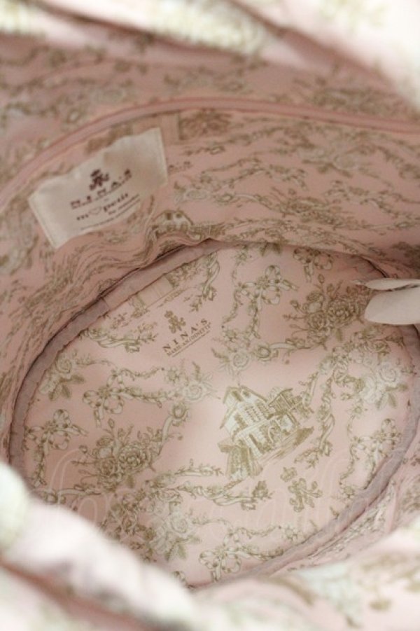 画像5: m petit by misako / AM*NIリボンFバッグ  黒 I-26-01-06-106-LO-BG-SA-ZI (5)