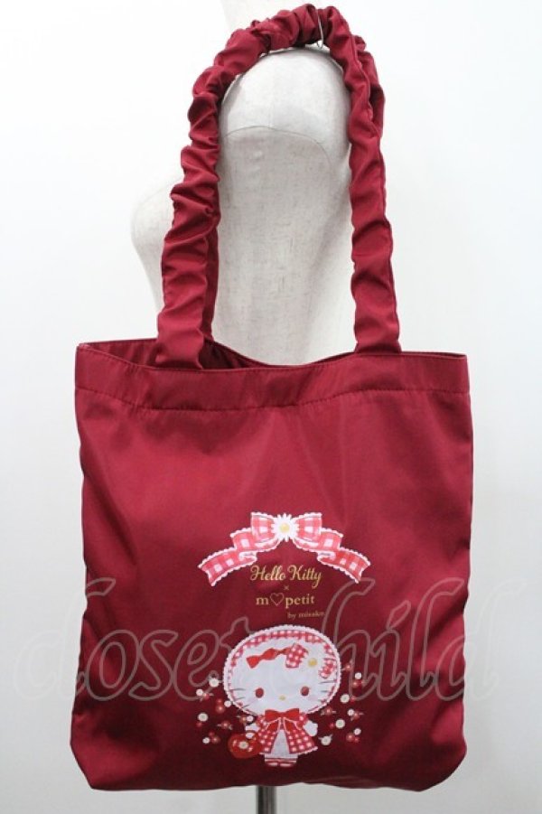 画像1: m petit by misako / サンリオキャラクターズコラボ  トートバッグ  赤 I-26-01-06-109-LO-BG-SA-ZI (1)