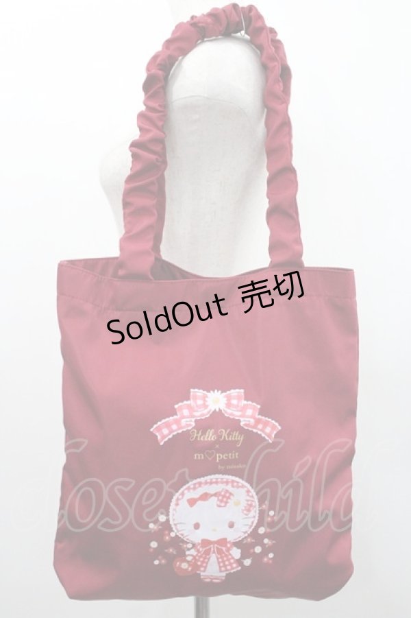 画像1: m petit by misako / サンリオキャラクターズコラボ  トートバッグ  赤 I-26-01-06-109-LO-BG-SA-ZI (1)