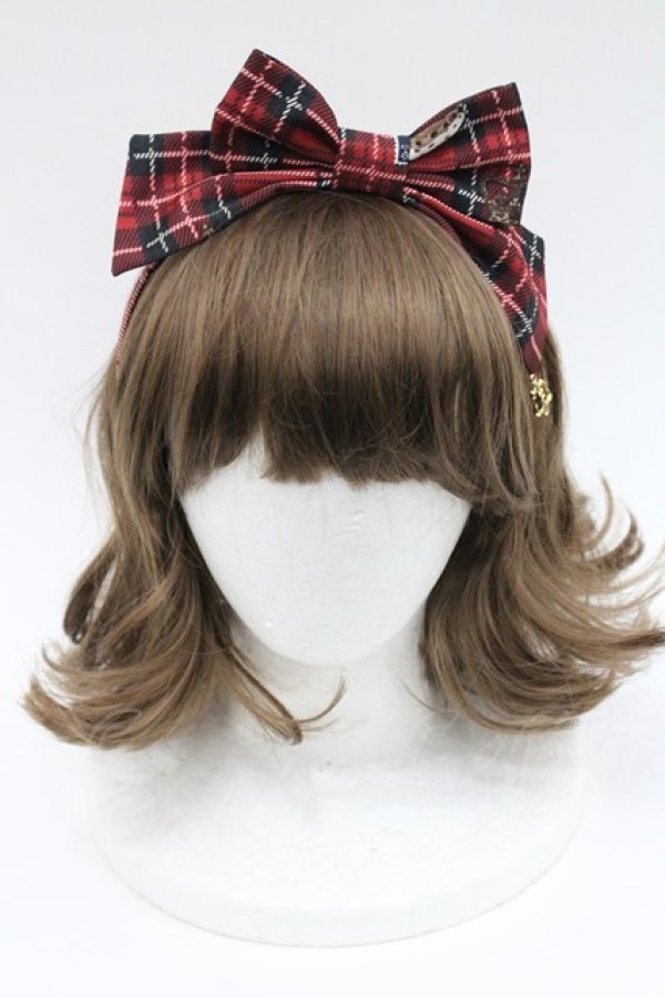 画像2: Angelic Pretty / British Bearカチューシャ  赤 I-26-01-06-115-AP-AC-SA-ZI (2)