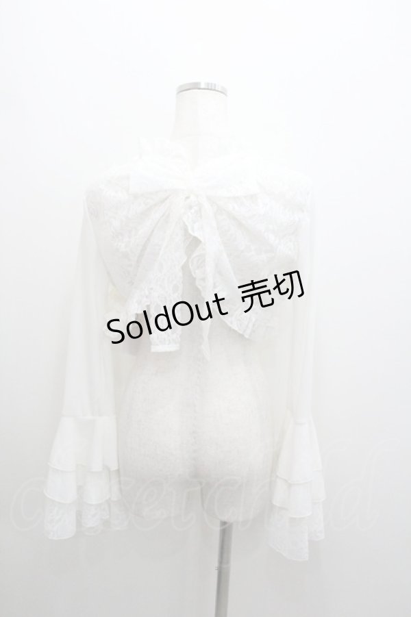 画像2: MR corset / レースリボンフリルボレロ  白 I-26-01-06-033-PU-TO-SA-ZI (2)