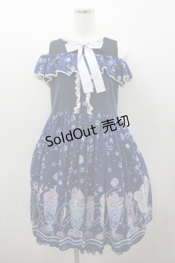 画像1: Angelic Pretty / Cream Soda Mermaidカットワンピース  紺 I-26-01-06-043-AP-OP-SA-ZI (1)