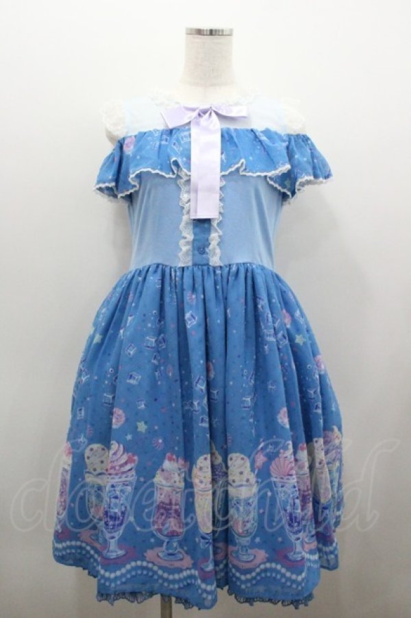 画像1: Angelic Pretty / Cream Soda Mermaidカットワンピース  サックス I-26-01-06-044-AP-OP-SA-ZI (1)