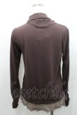 画像2: axes femme / 裾レースタートルネックプルオーバー M ブラウン I-26-01-08-029-AX-TO-TE-ZI (2)