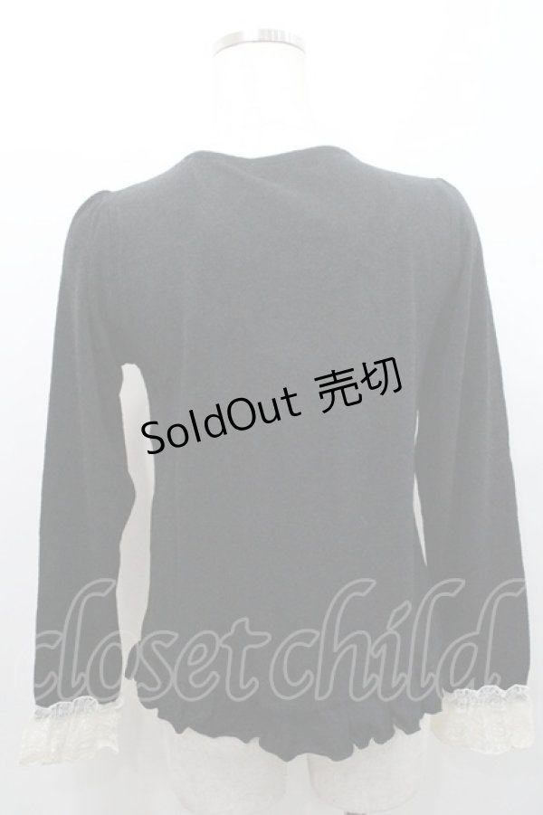 画像2: axes femme / リボンデザインプルオーバー M クロ I-26-01-08-031-AX-TO-TE-ZI (2)