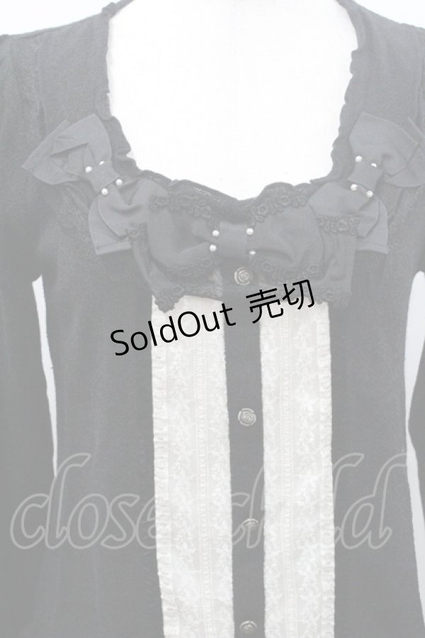 画像3: axes femme / リボンデザインプルオーバー M クロ I-26-01-08-031-AX-TO-TE-ZI (3)