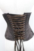 画像2: abilletage / ストライプコルセット  ブラウン I-26-01-08-038-GO-TO-SA-ZI (2)