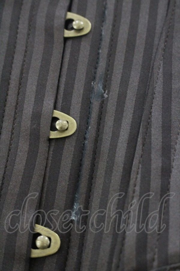 画像4: abilletage / ストライプコルセット  ブラウン I-26-01-08-038-GO-TO-SA-ZI (4)