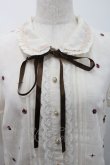 画像3: axes femme kawaii / 薔薇刺繍シフォンブラウス M 生成り I-26-01-08-004-AX-BL-TE-ZI (3)