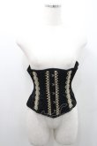画像3: abilletage / nobleレースミニショートコルセット 2 黒ｘゴールド I-26-01-08-039-GO-ZA-SA-ZI (3)