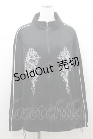 画像: LISTEN FLAVOR / ドラゴンジャージ  黒Ｘ白 I-26-01-08-047-PU-TO-SA-ZI