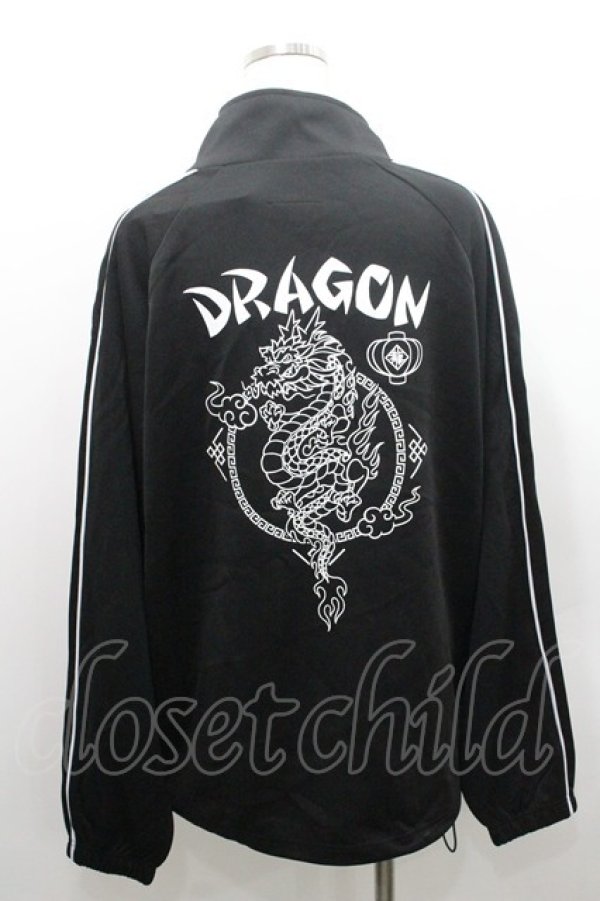 画像2: LISTEN FLAVOR / ドラゴンジャージ  黒Ｘ白 I-26-01-08-047-PU-TO-SA-ZI (2)