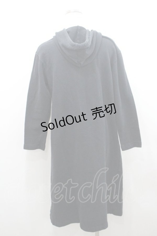 画像2: PINK HOUSE / ロゴ＆ネームワッペン使いフードワンピース  ネイビー I-26-01-08-055-LO-OP-SA-ZI (2)