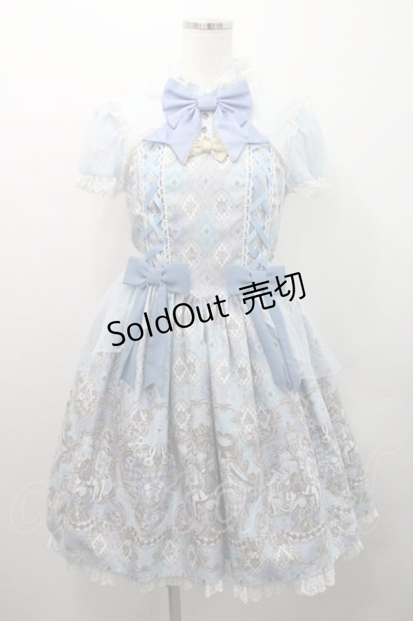 画像1: Angelic Pretty / アレルキナーダワンピース  サックス I-26-01-08-059-AP-OP-SA-ZI (1)