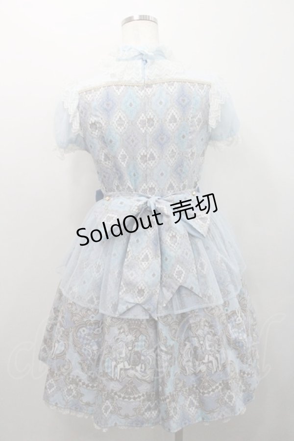 画像2: Angelic Pretty / アレルキナーダワンピース  サックス I-26-01-08-059-AP-OP-SA-ZI (2)