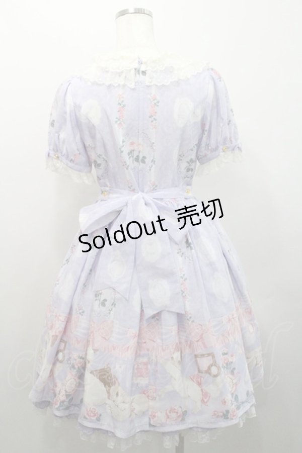 画像2: Angelic Pretty / Romantic Catワンピース  ラベンダー I-26-01-08-060-AP-OP-SA-ZI (2)